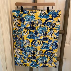 J. Crew Skirt - Size 12 - Blue and yellow